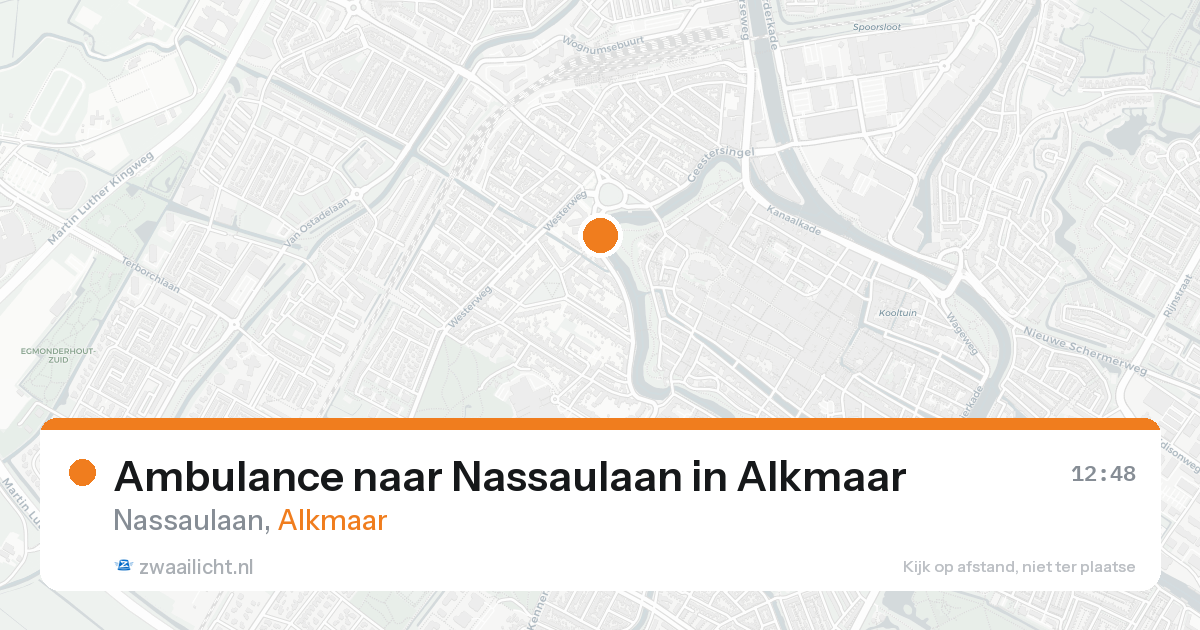 Ambulance naar Nassaulaan in Alkmaar — 17 aug 2026