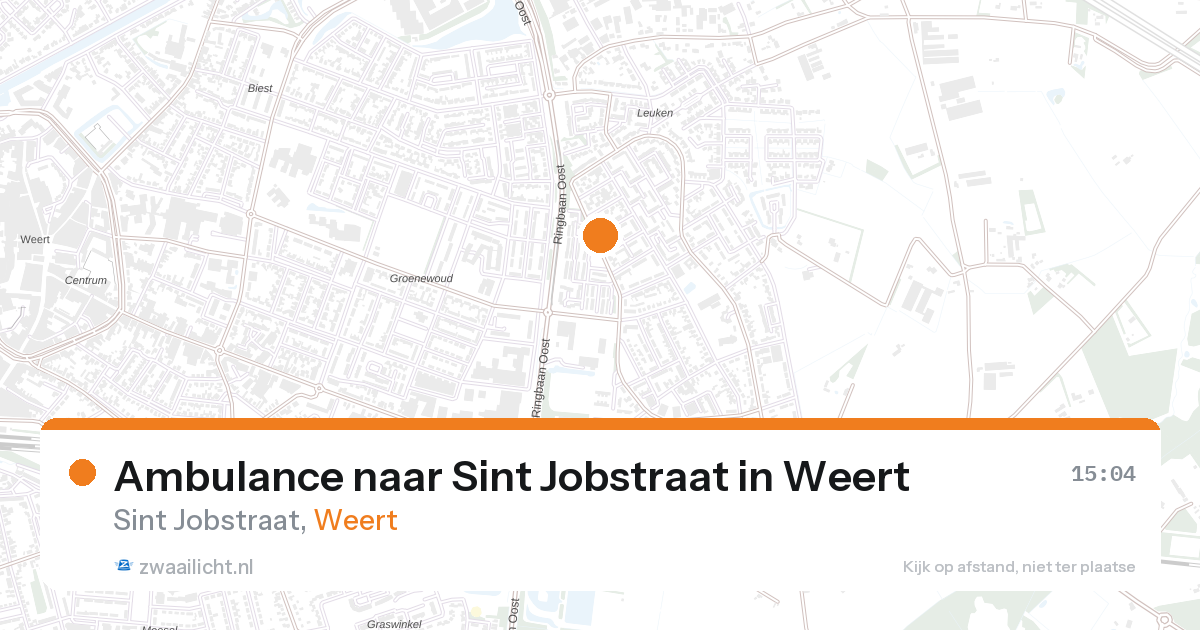 Ambulance naar Sint Jobstraat in Weert — 28 aug 2026