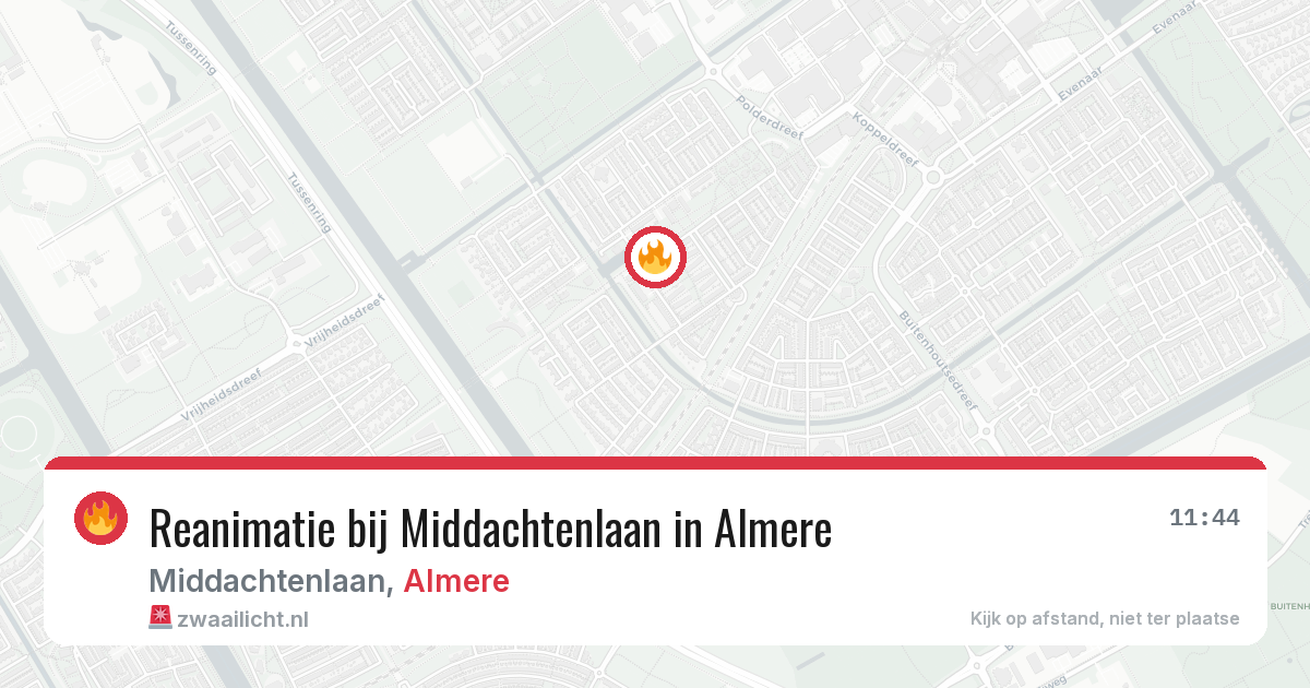 Reanimatie bij Middachtenlaan in Almere — 4 apr 2026