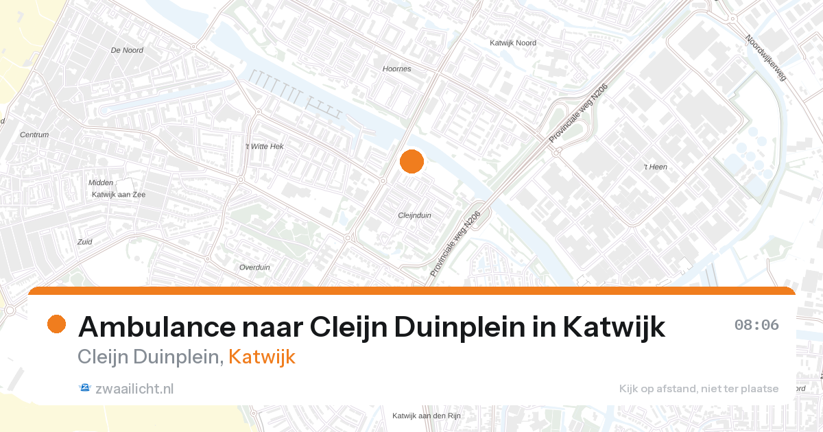 Ambulance naar Cleijn Duinplein in Katwijk — 29 mei 2026