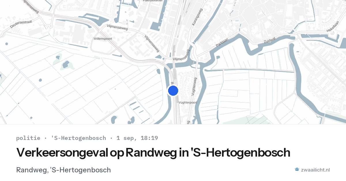 Verkeersongeval op Randweg in 'S-Hertogenbosch — 1 sep 2026