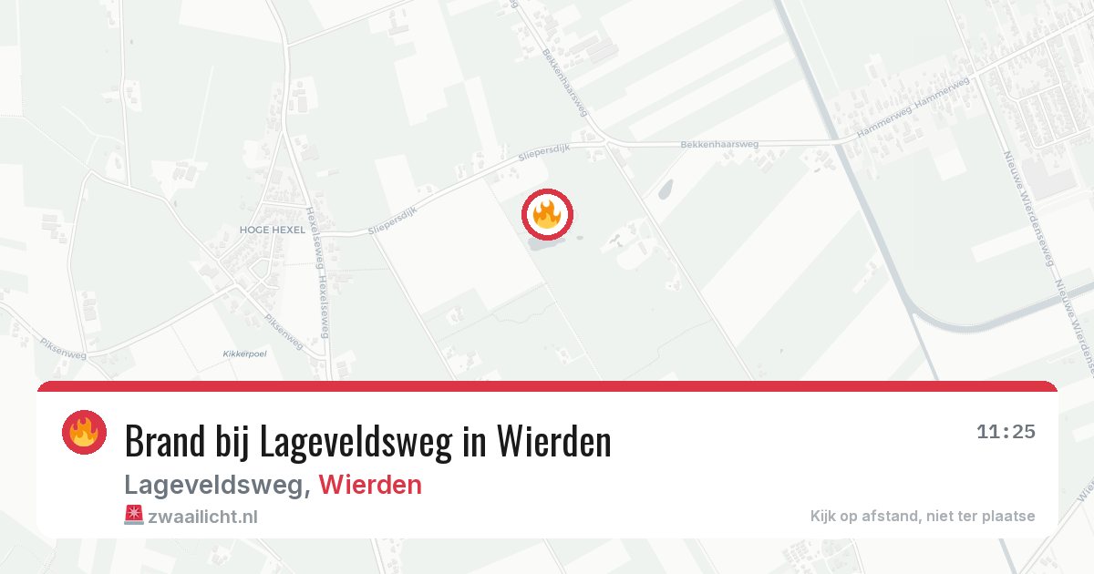 Brand bij Lageveldsweg in Wierden — 30 jul 2026
