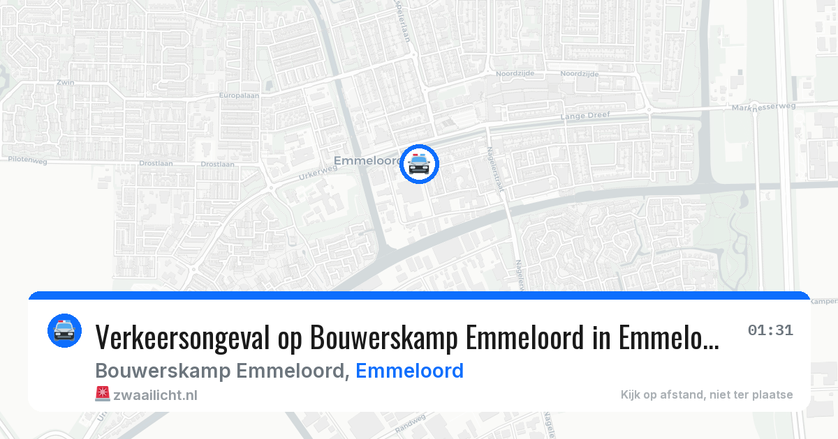 Verkeersongeval op Bouwerskamp Emmeloord in Emmeloord — 11 apr 2026