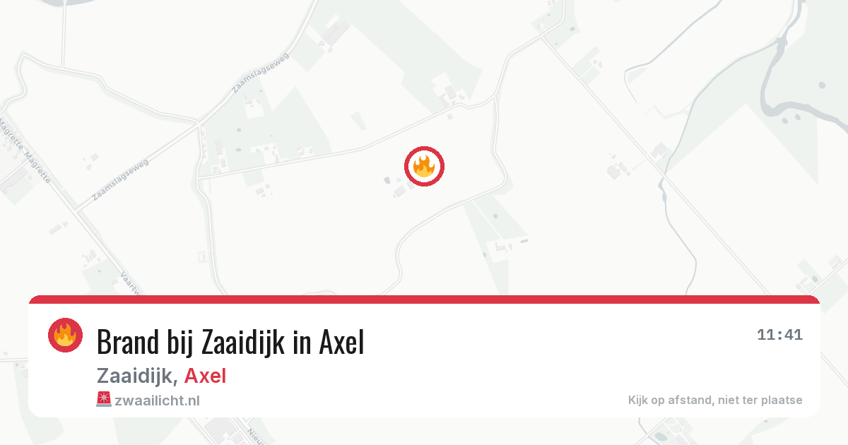 Brand bij Zaaidijk in Axel — 28 apr 2026