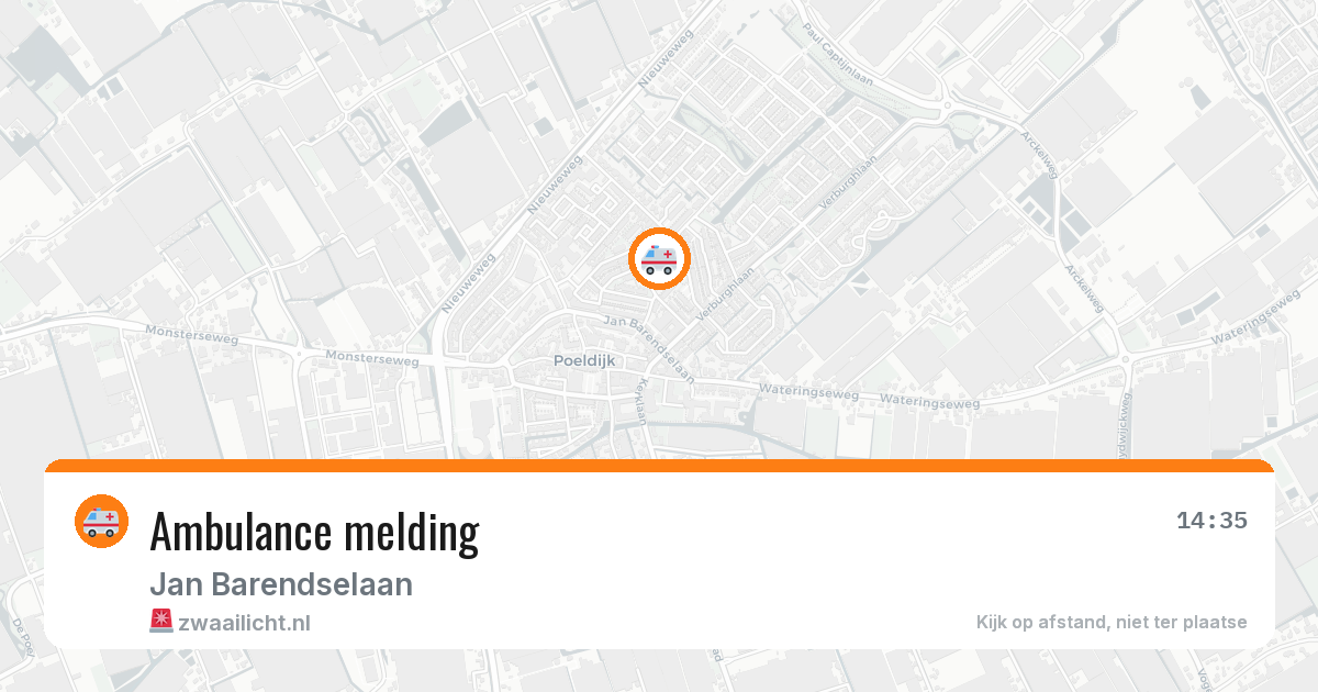 Ambulance melding — 14 jul 2026