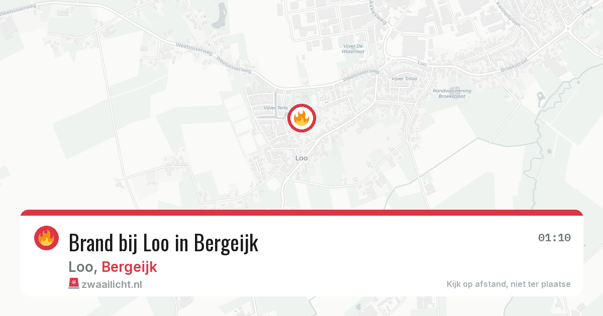 Brand bij Loo in Bergeijk — 10 apr 2026