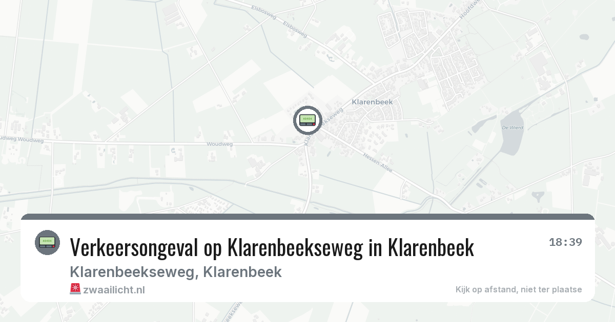 Verkeersongeval op Klarenbeekseweg in Klarenbeek — 3 aug 2026