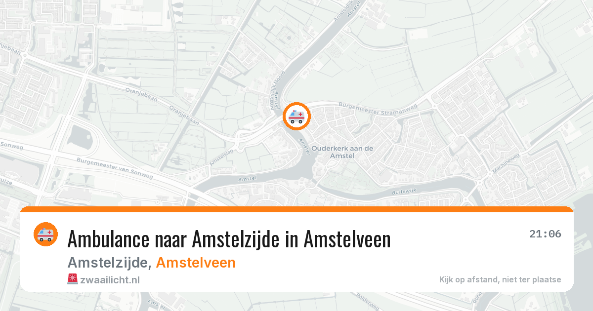 Ambulance naar Amstelzijde in Amstelveen — 16 jun 2026