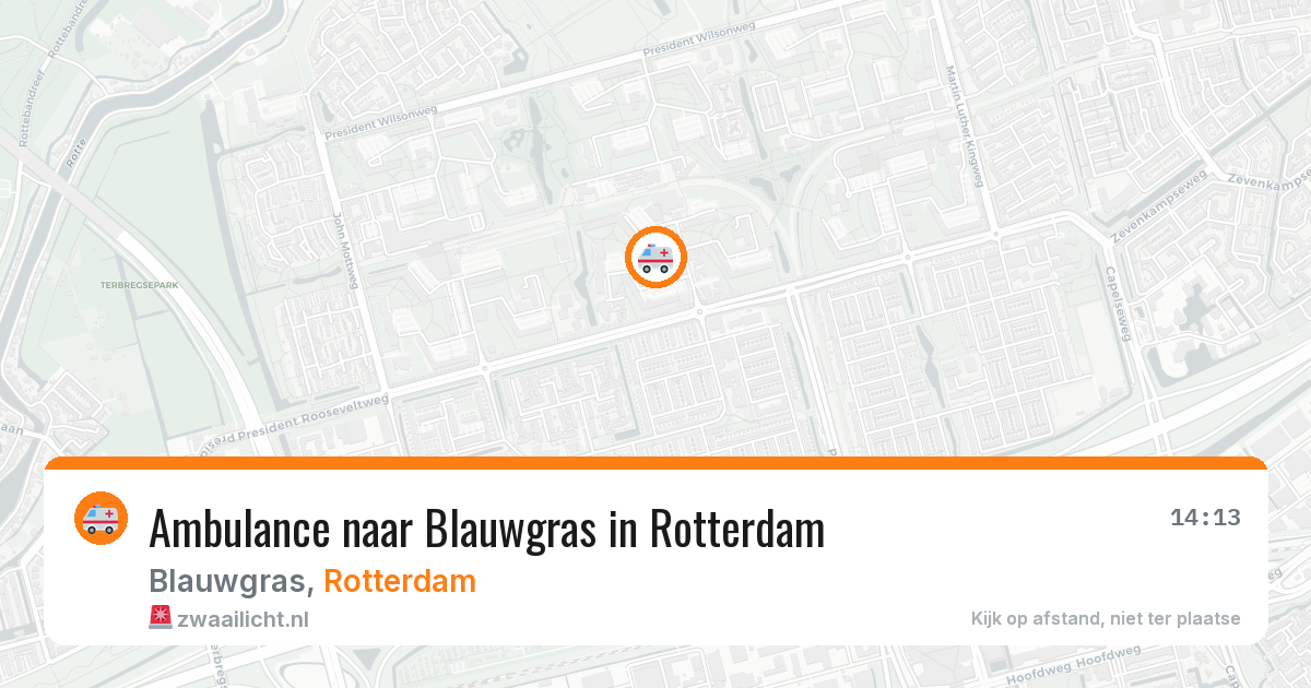 Ambulance naar Blauwgras in Rotterdam — 29 mei 2026