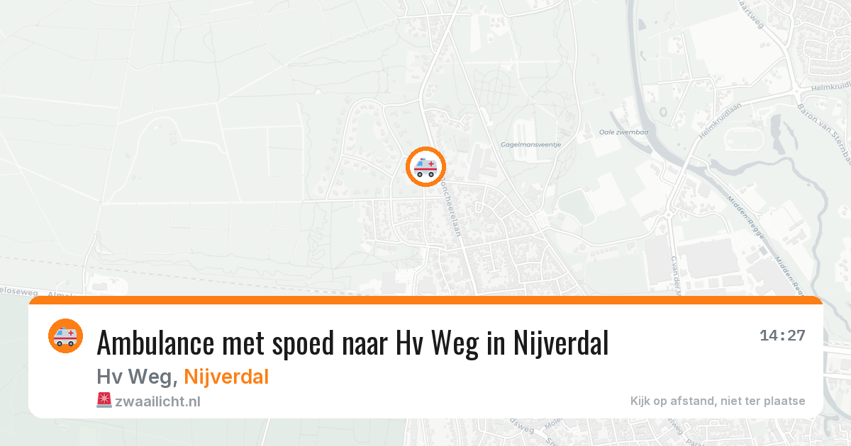 Ambulance met spoed naar Hv Weg in Nijverdal — 5 jun 2026
