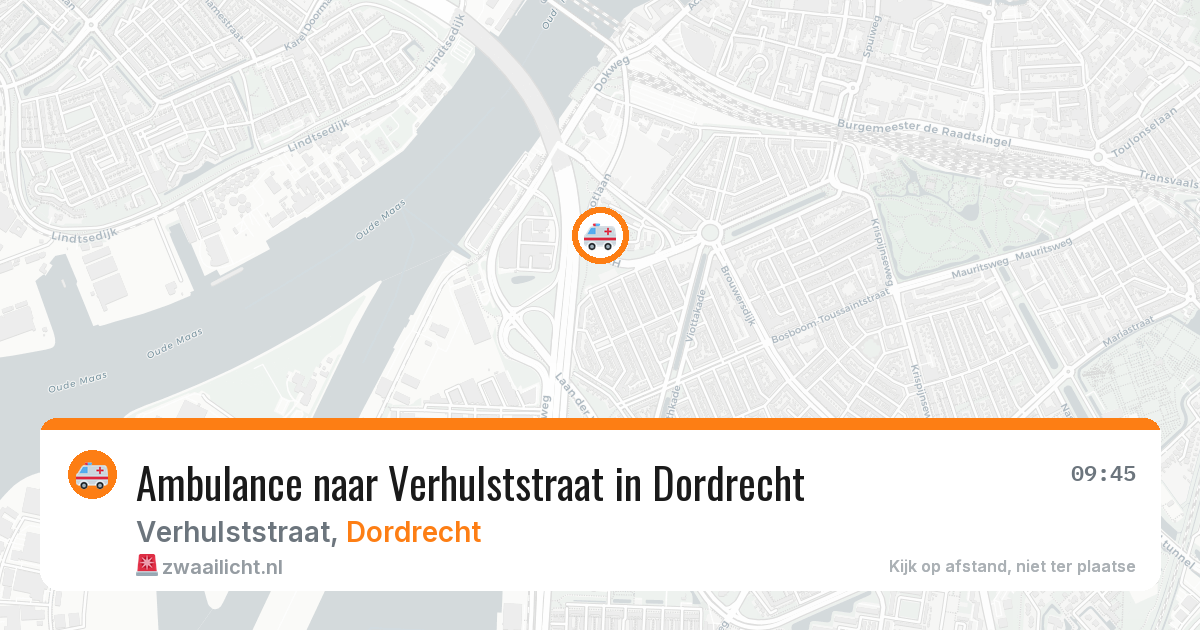 Ambulance naar Verhulststraat in Dordrecht — 13 apr 2026