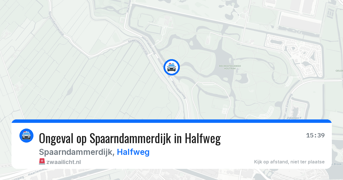 Ongeval op Spaarndammerdijk in Halfweg — 23 jul 2026