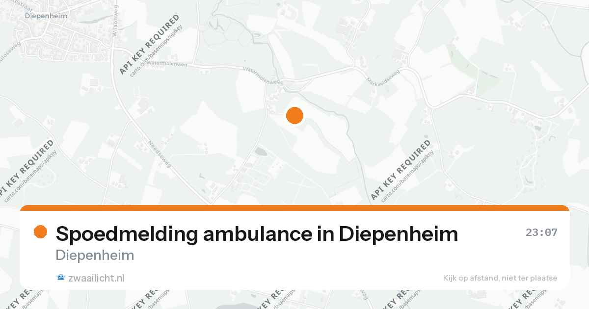 Spoedmelding ambulance in Diepenheim — 15 aug 2026