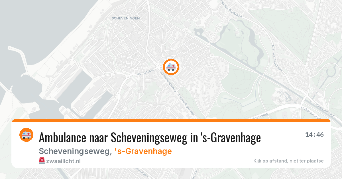 Ambulance naar Scheveningseweg in 's-Gravenhage — 29 jan 2026