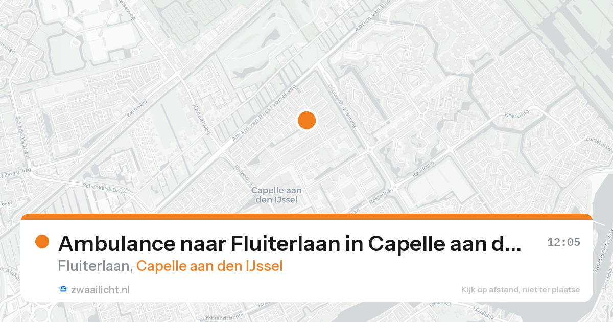 Ambulance naar Fluiterlaan in Capelle aan den IJssel — 19 aug 2026