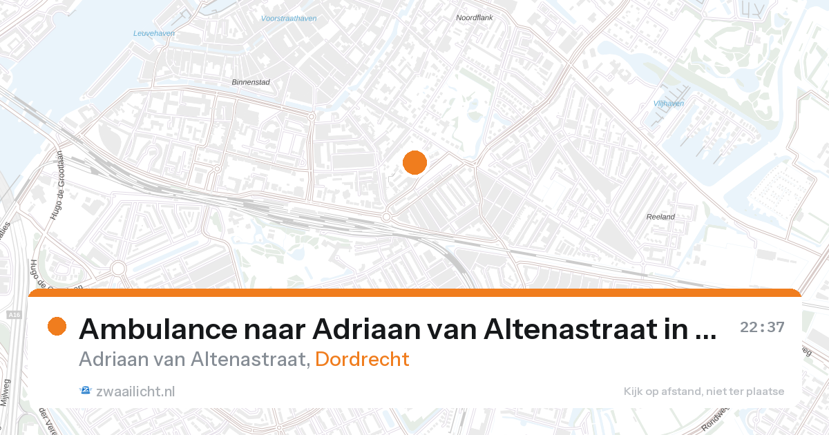 Ambulance naar Adriaan van Altenastraat in Dordrecht — 31 jan 2026