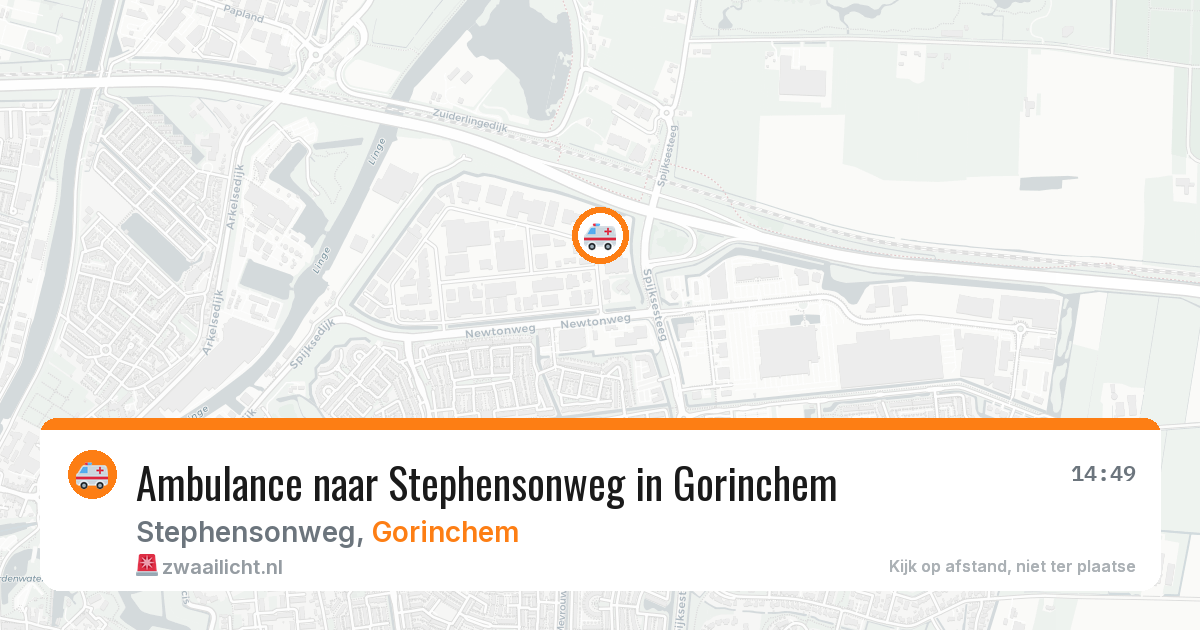 Ambulance naar Stephensonweg in Gorinchem — 29 mei 2026