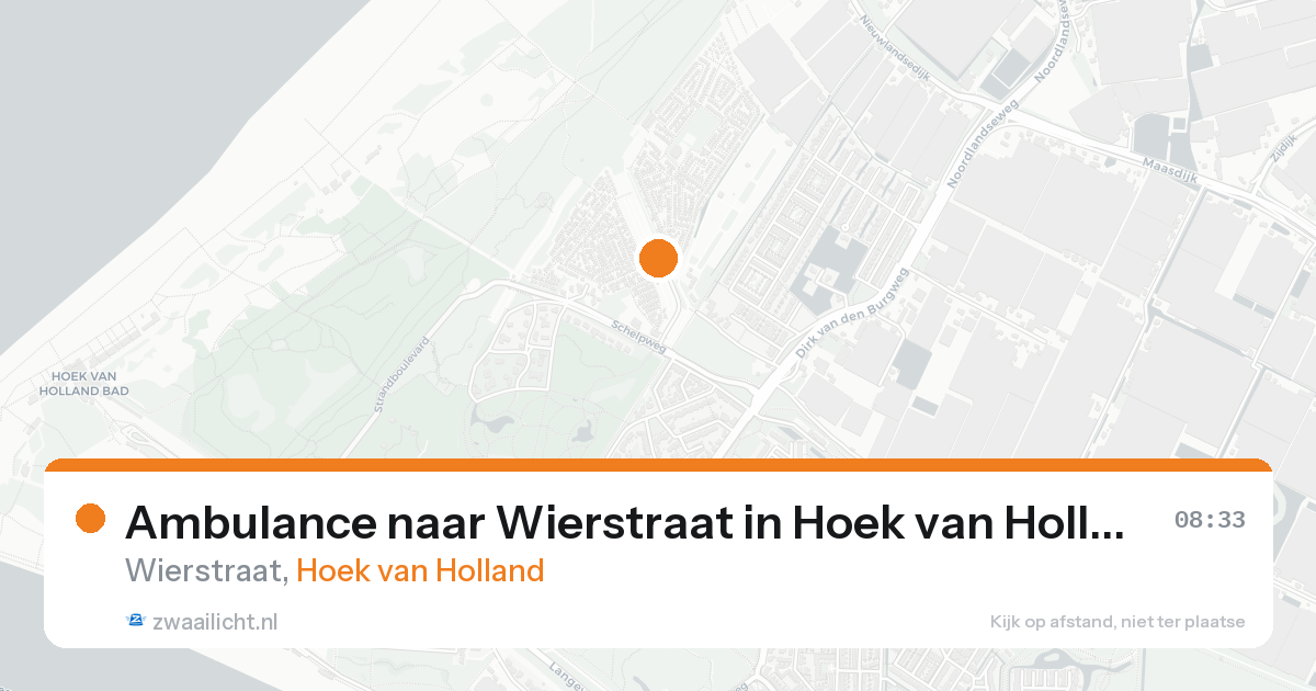 Ambulance naar Wierstraat in Hoek van Holland — 10 jul 2026