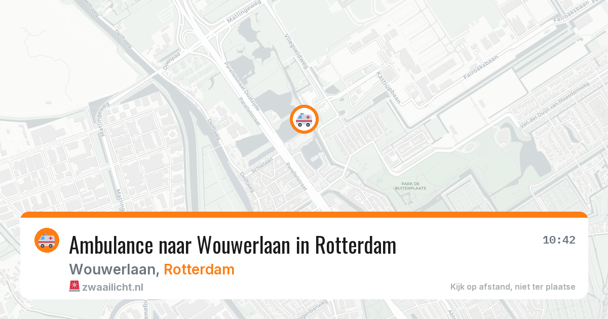 Ambulance naar Wouwerlaan in Rotterdam — 4 apr 2026