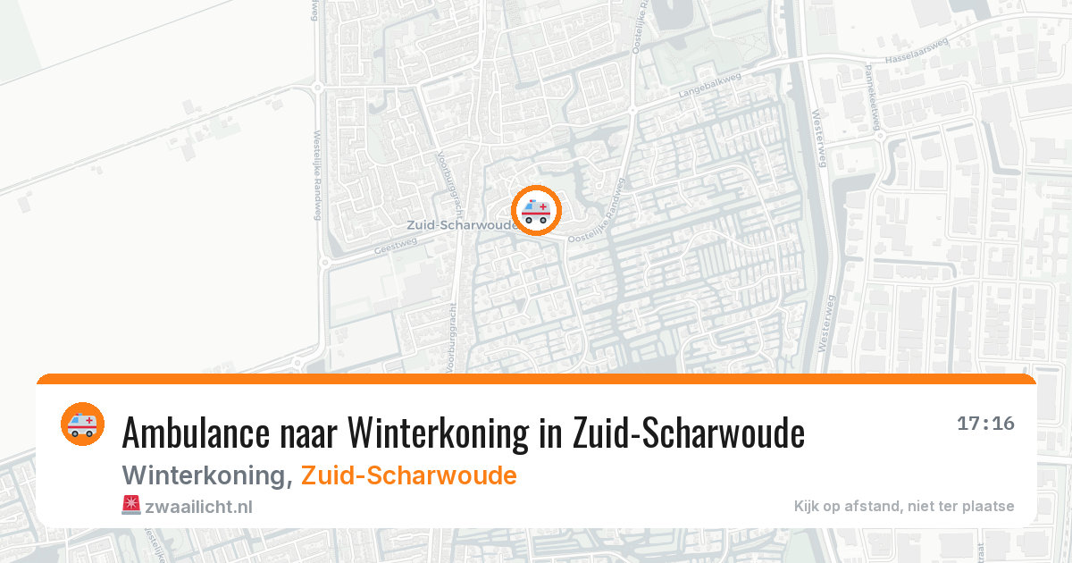 Ambulance naar Winterkoning in Zuid-Scharwoude — 9 jul 2026