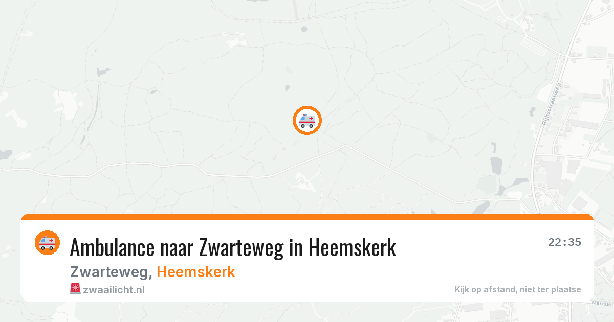 Ambulance naar Zwarteweg in Heemskerk — 29 jul 2026