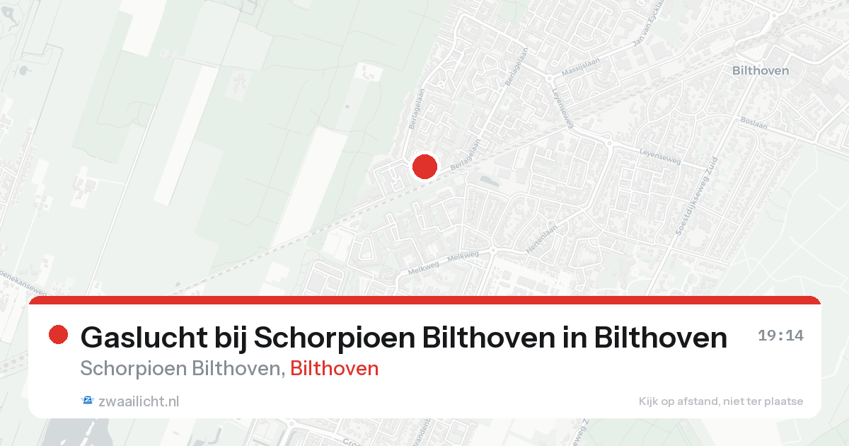 Gaslucht bij Schorpioen Bilthoven in Bilthoven — 17 aug 2026