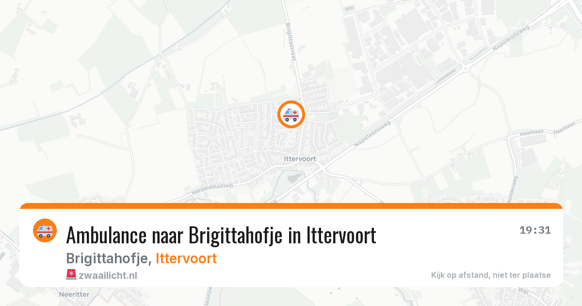 Ambulance naar Brigittahofje in Ittervoort — 5 aug 2026