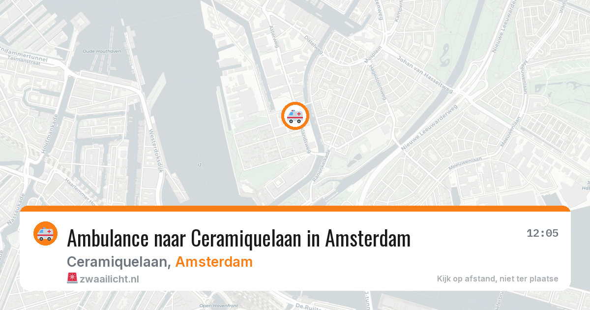 Ambulance naar Ceramiquelaan in Amsterdam — 16 jul 2026