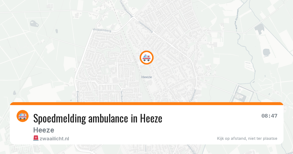 Spoedmelding ambulance in Heeze — 13 apr 2026