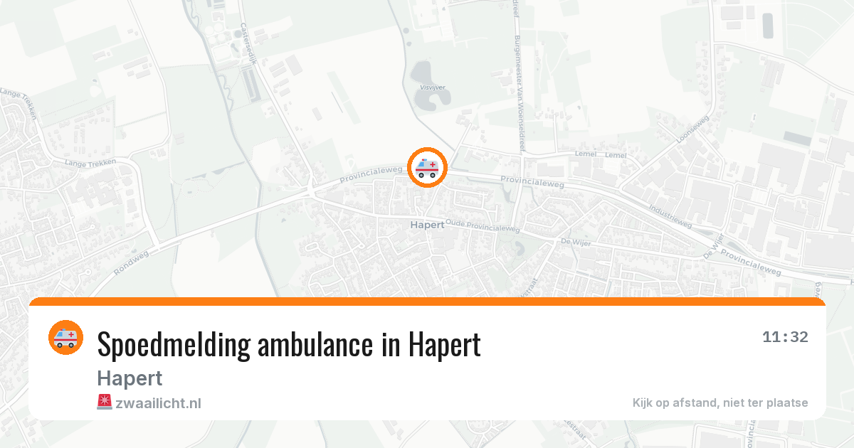 Spoedmelding ambulance in Hapert — 31 jul 2026