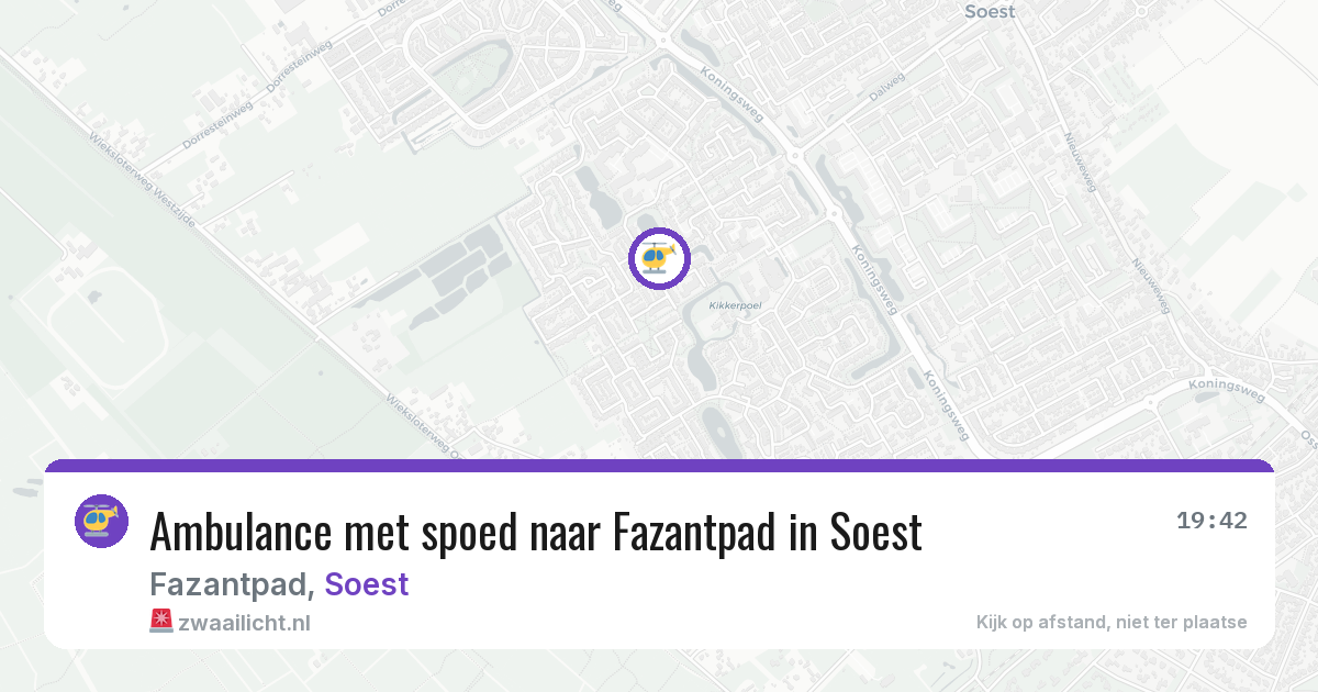 Ambulance met spoed naar Fazantpad in Soest — 15 mrt 2026