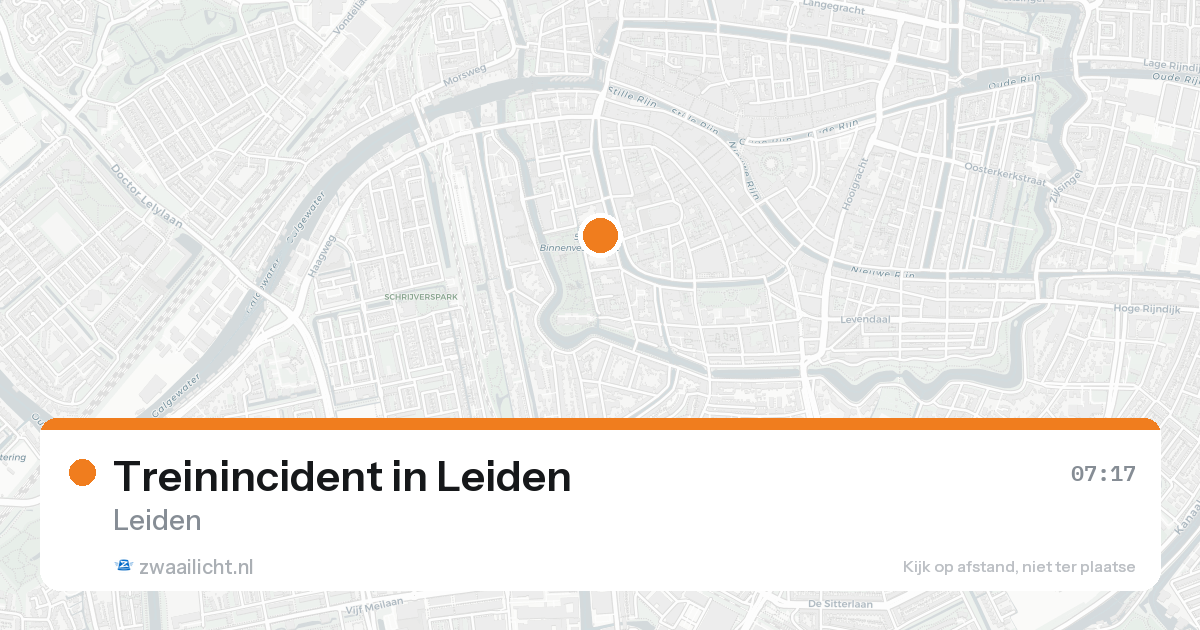Treinincident in Leiden — 19 aug 2026