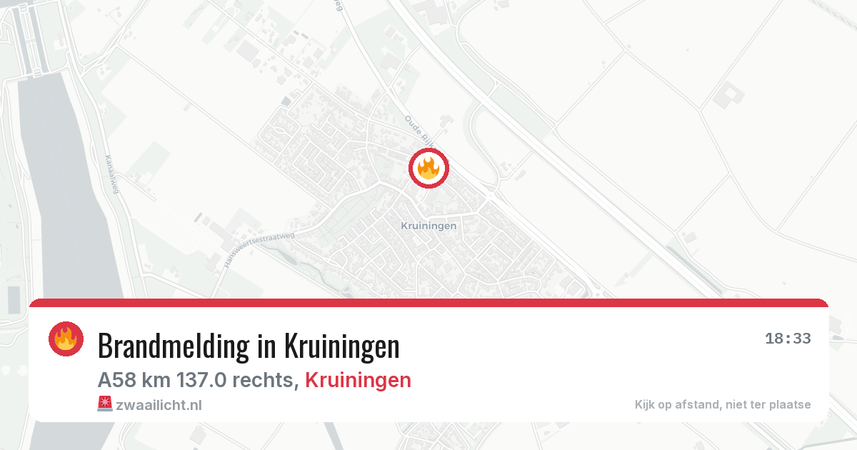 Brandmelding in Kruiningen — 16 apr 2026