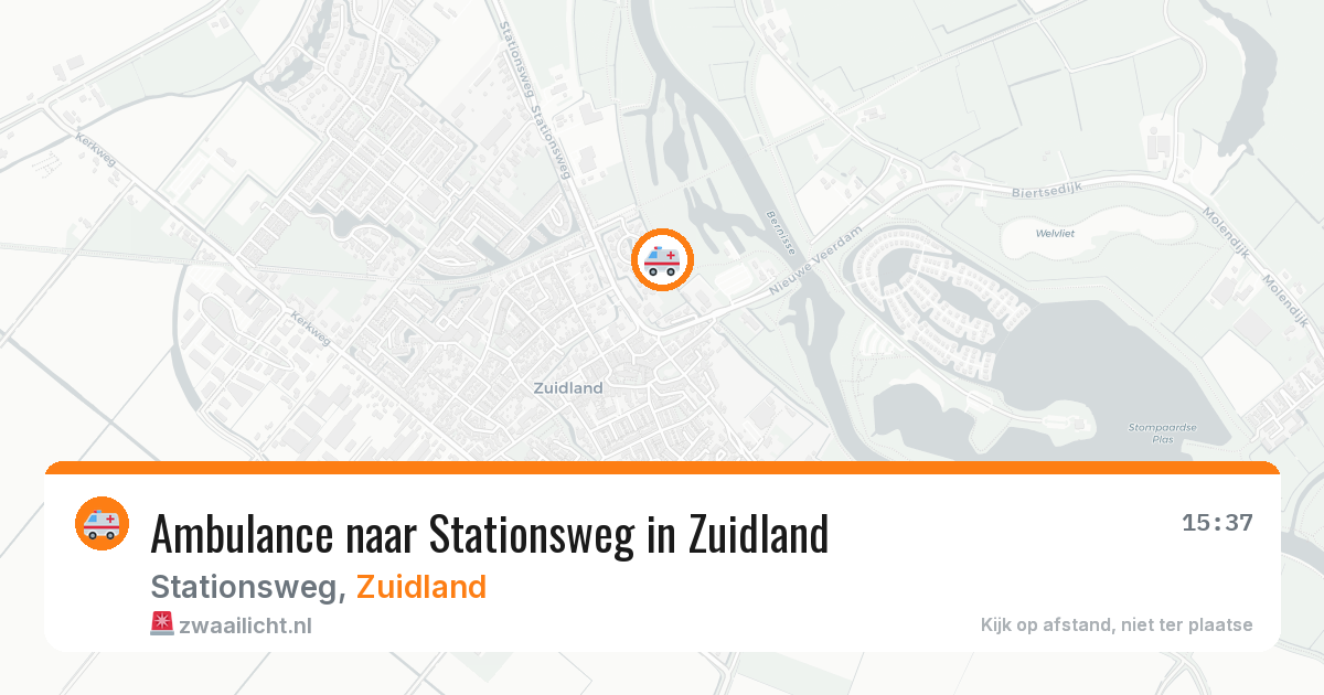 Ambulance naar Stationsweg in Zuidland — 27 apr 2026
