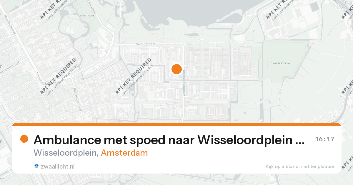 Ambulance met spoed naar Wisseloordplein in Amsterdam — 26 aug 2026