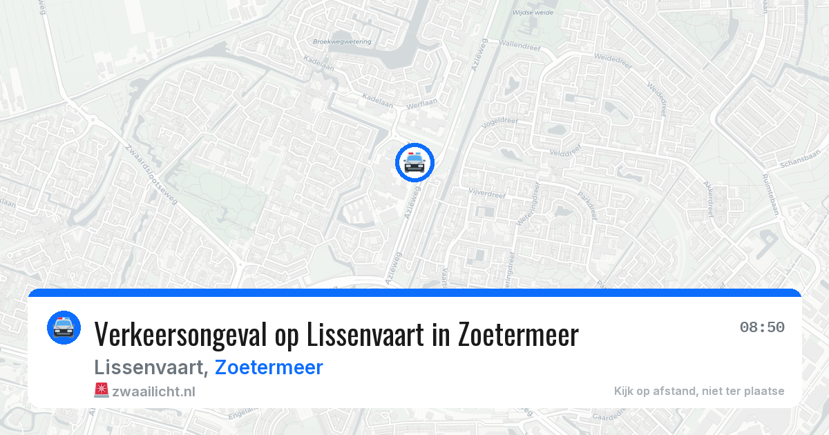 Verkeersongeval op Lissenvaart in Zoetermeer — 5 jun 2026
