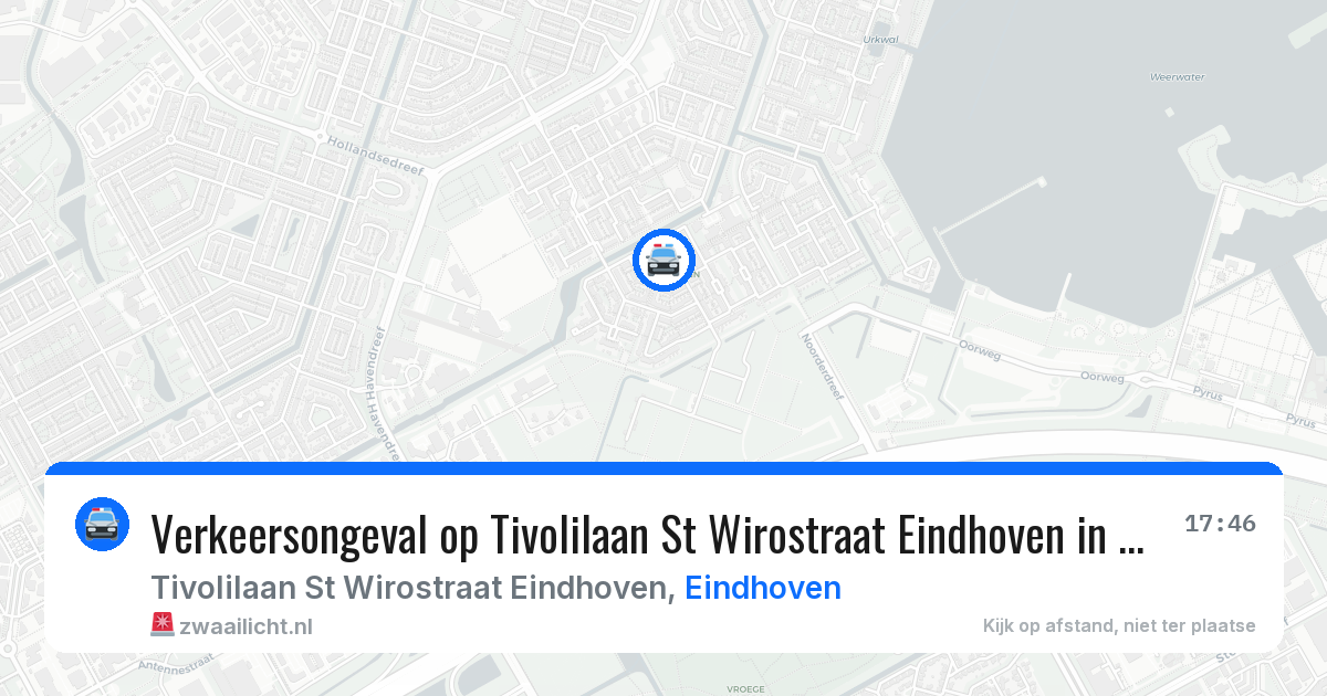 Verkeersongeval op Tivolilaan St Wirostraat Eindhoven in Eindhoven — 19 jan 2026