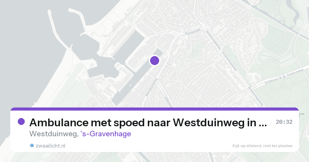 Ambulance met spoed naar Westduinweg in 's-Gravenhage — 22 aug 2026