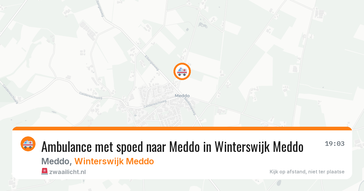 Ambulance met spoed naar Meddo in Winterswijk Meddo — 8 feb 2026
