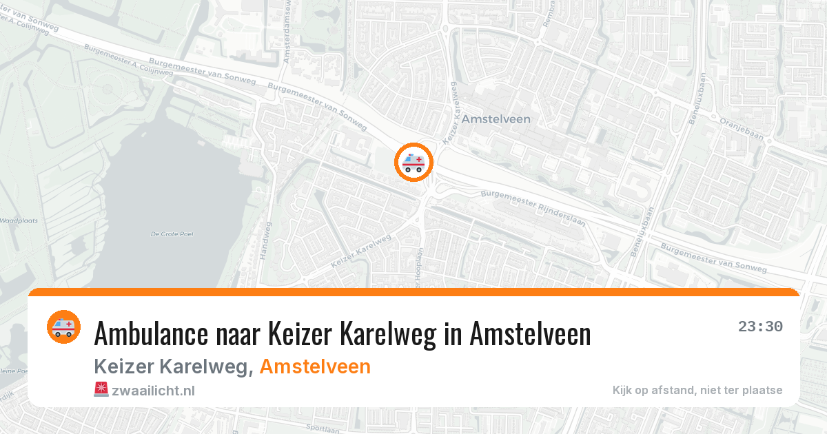 Ambulance naar Keizer Karelweg in Amstelveen — 27 apr 2026