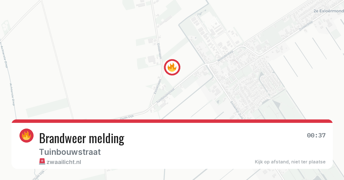 Brandweer melding — 19 jun 2026