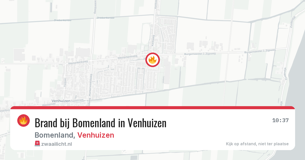Brand bij Bomenland in Venhuizen — 2 aug 2026