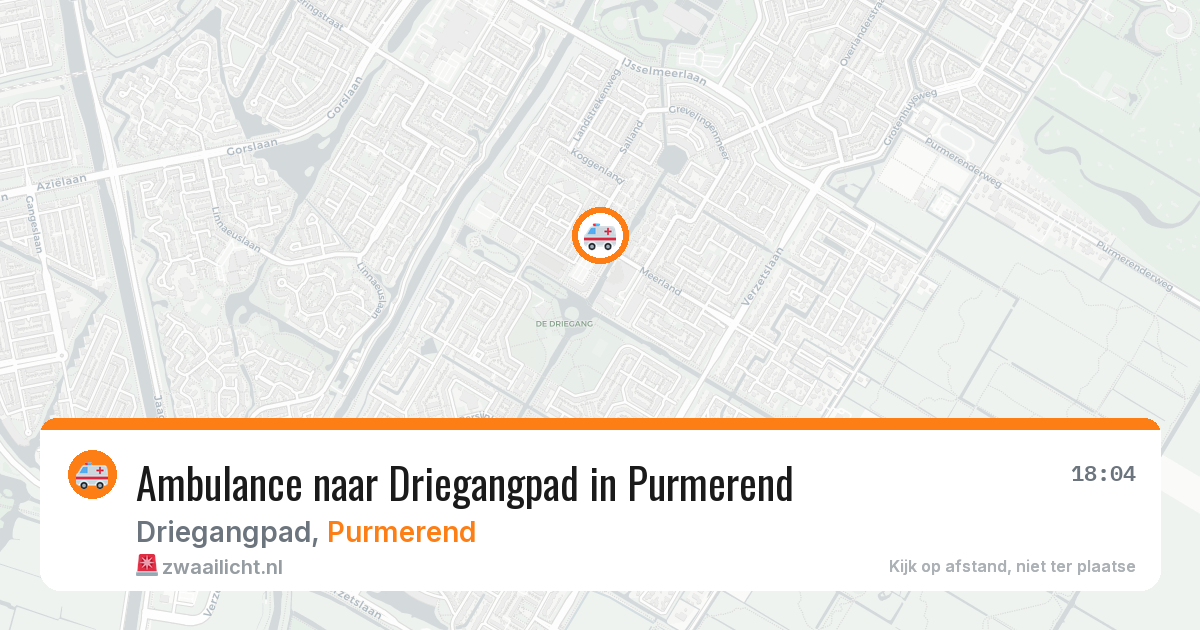 Ambulance naar Driegangpad in Purmerend — 9 jul 2026