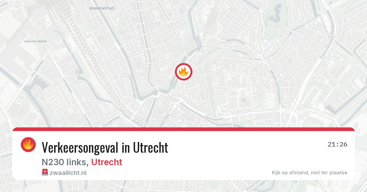 Verkeersongeval in Utrecht — 29 jun 2026