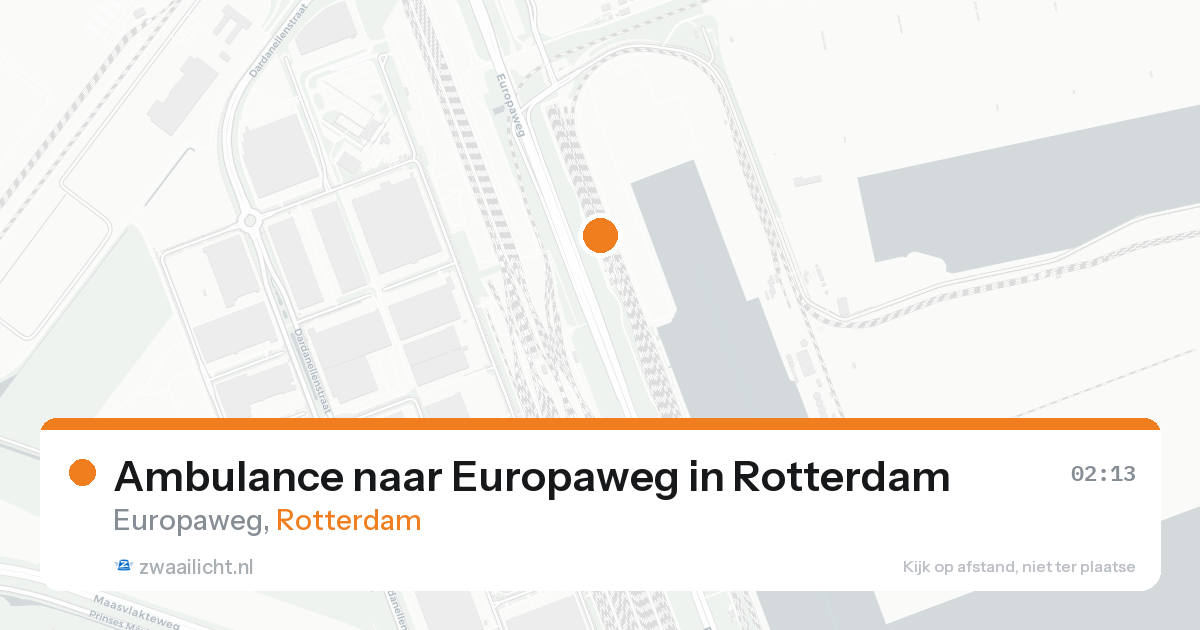 Ambulance naar Europaweg in Rotterdam — 22 aug 2026