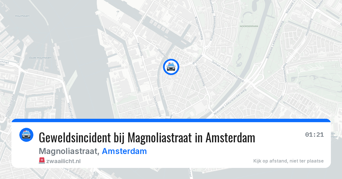 Geweldsincident bij Magnoliastraat in Amsterdam — 20 jun 2026