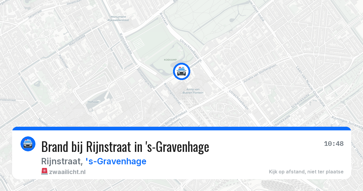 Brand bij Rijnstraat in 's-Gravenhage — 5 mei 2026