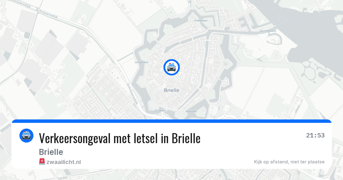 Verkeersongeval met letsel in Brielle — 13 jun 2026