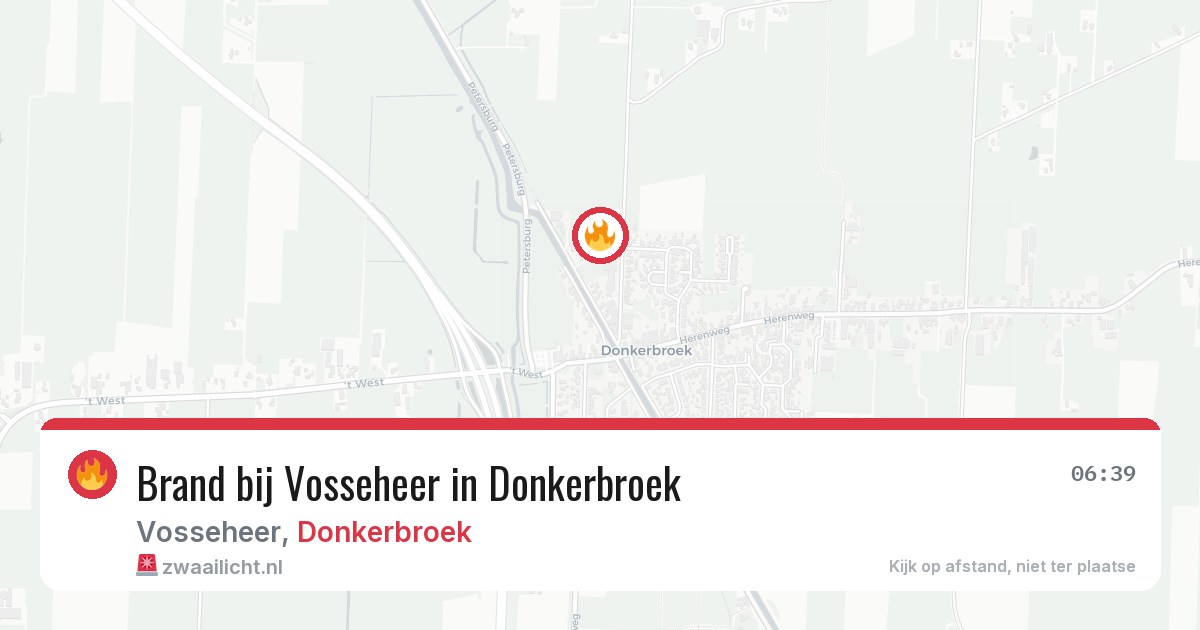 Brand bij Vosseheer in Donkerbroek — 28 mrt 2026