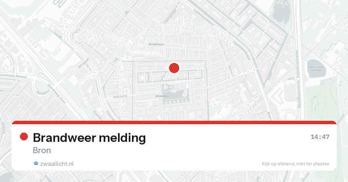 Brandweer melding — 12 jun 2026